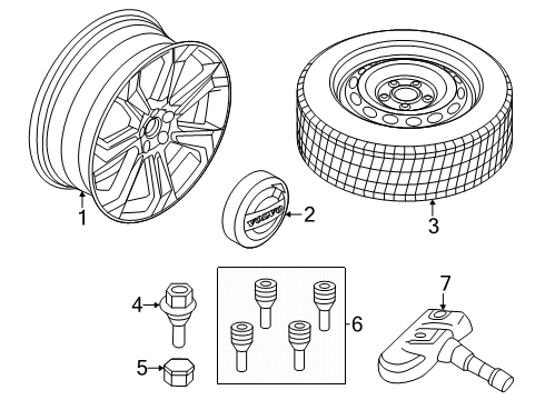 2025 Volvo V60 Wheels Diagram 3