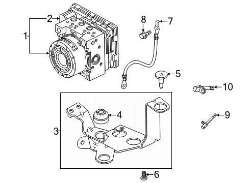2025 Volvo EX90 ABS Components