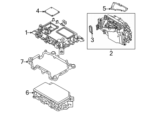 2024 Volvo C40 Recharge Battery Charger Diagram for 36003802