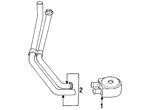 1998 Volvo V90 Oil Cooler Diagram