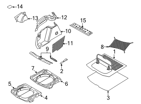 2011 Volvo V50 Interior Trim - Rear Body