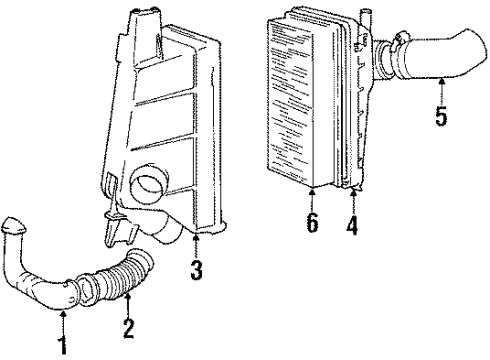 1991 Volvo 240 Air Inlet