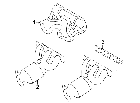 2008 Volvo V70 Exhaust Manifold
