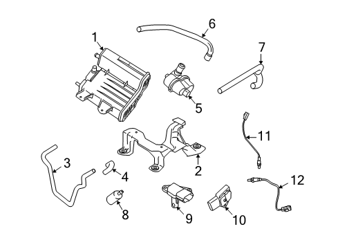 2012 Volvo S80 Emission Components Diagram