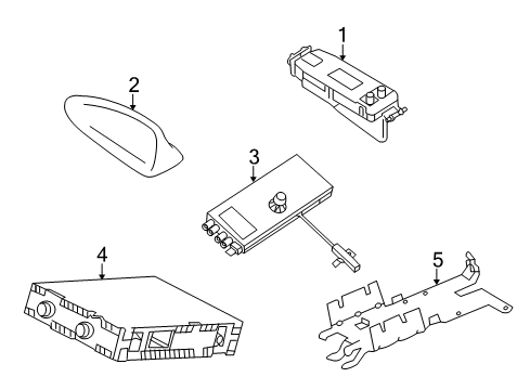 2012 Volvo XC60 Antenna & Radio