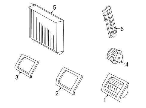 2004 Volvo S40 Blower Motor & Fan Diagram 2