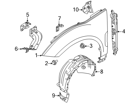 2025 Volvo EX30 Fender & Components
