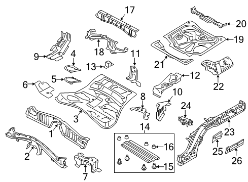 2024 Volvo S90 Rear Floor & Rails