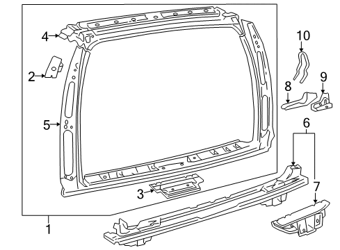 2000 Volvo V70 Rear Body