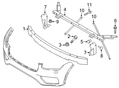 2019 Volvo XC90 Bumper & Components - Front Diagram 4