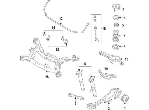2017 Volvo V60 Lower Control Arm - Rear Diagram