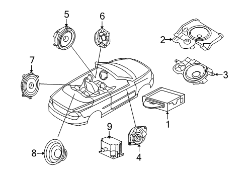 2012 Volvo C70 Sound System Diagram