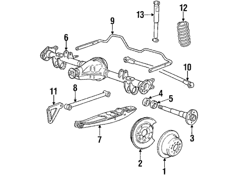 1991 Volvo 240 Rear Brakes Diagram