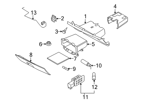 2006 Volvo V50 Glove Box Diagram