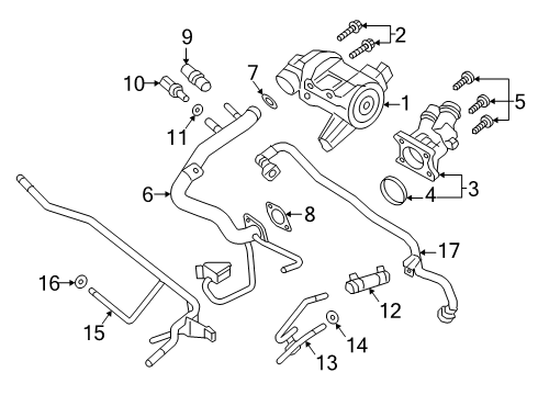 2024 Volvo XC90 Water Pump Diagram 2