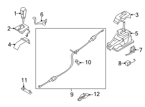 2012 Volvo XC60 Gear Shift Control - AT