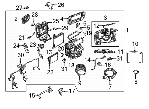 2025 Volvo EX90 Fan Motor Diagram for 32392343