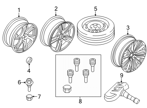 2024 Volvo XC90 Wheels Diagram 4