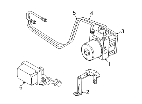 2004 Volvo S40 Traction Control Components Diagram