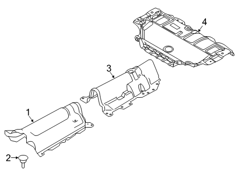 2024 Volvo XC60 Heat Shields Diagram 2