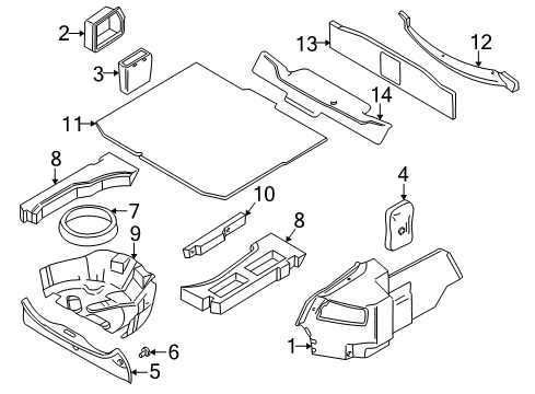 2004 Volvo C70 Interior Trim - Rear Body