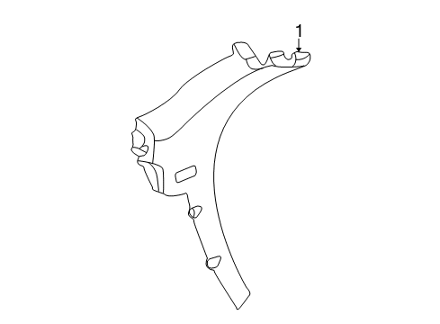 2001 Volvo V70 Interior Trim - Quarter Panels