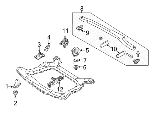 2006 Volvo S80 Engine & Trans Mounting Diagram