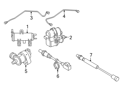 2012 Volvo C70 Emission Components Diagram