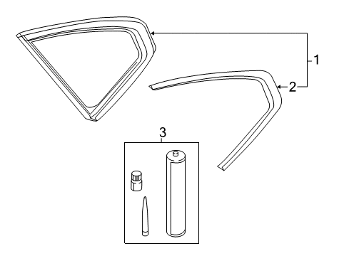2024 Volvo S90 Glass & Hardware - Quarter Panel