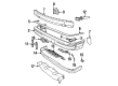 Diagram for Volvo 760 Air Deflector - 3536684