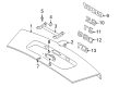 Diagram for Volvo S80 Emblem - 9157137