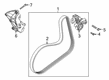 Diagram for Volvo Belt Tensioner Bolt - 982825