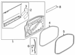Diagram for Volvo S90 Door Seal - 32342434