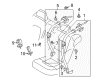 Diagram for Volvo V70 Seat Belt - 39859407
