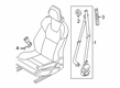 Diagram for Volvo EC40 Seat Belt - 32353409