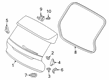 Diagram for Volvo Liftgate Hinge - 32384513