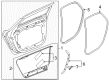 Diagram for Volvo V90 Door Seal - 32342435