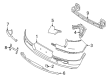 Diagram for Volvo EC40 Bumper Reflector - 32228783