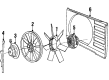 Diagram for Volvo Fan Mounting Bracket - 1357405