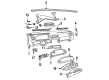 Diagram for Volvo 940 Grille - 1373050