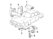 Diagram for Volvo 244 Turn Signal Switch - 1363819