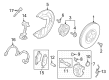 Diagram for Volvo Brake Dust Shields - 32276316