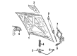Diagram for Volvo 760 Hood Release Cable - 1380458
