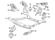 Diagram for Volvo 850 Engine Mount Torque Strut - 9445853