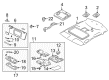 Diagram for Volvo S60 Sun Visor - 39985775
