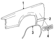 Diagram for Volvo 760 Door Moldings - 1325616