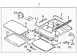 Diagram for Volvo V40 Sunroof Cable - 30822525