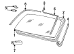Diagram for Volvo 244 Car Mirror - 1372111
