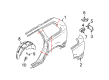 Diagram for Volvo XC90 Fender Splash Shield - 8620533