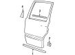 Diagram for Volvo 850 Door Moldings - 9133614